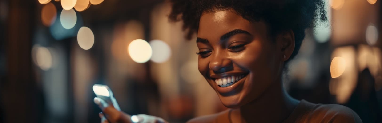 Mobile phone displaying financial data or app interface